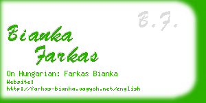 bianka farkas business card